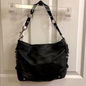 EUC Authentic Coach Black Leather Shoulder Bag